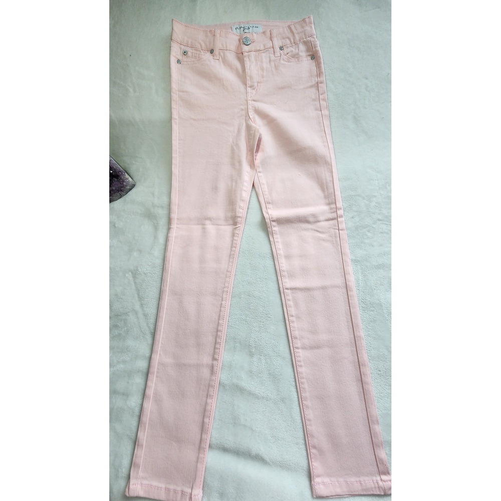 Celebrity Pink Girls Skinny Jeans Size 12 Light Pink Stretch Denim Pants
